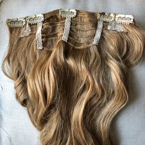 Golden Blonde Halo Hair Extensions 22 inch